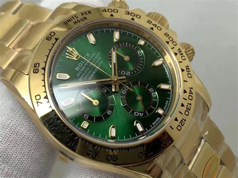 rolex gold green replica|pre owned men's rolex.